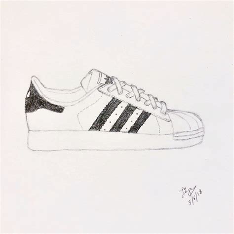 tekenen adidas en nike|Adidas shoes drawing guide.